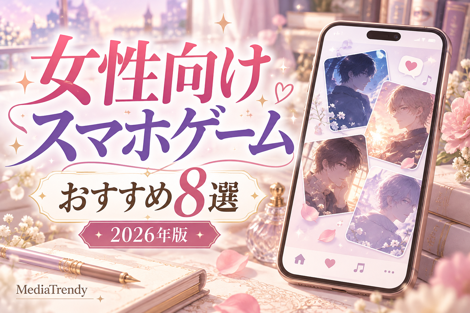 女性向けスマホゲームおすすめ8選・2026年版